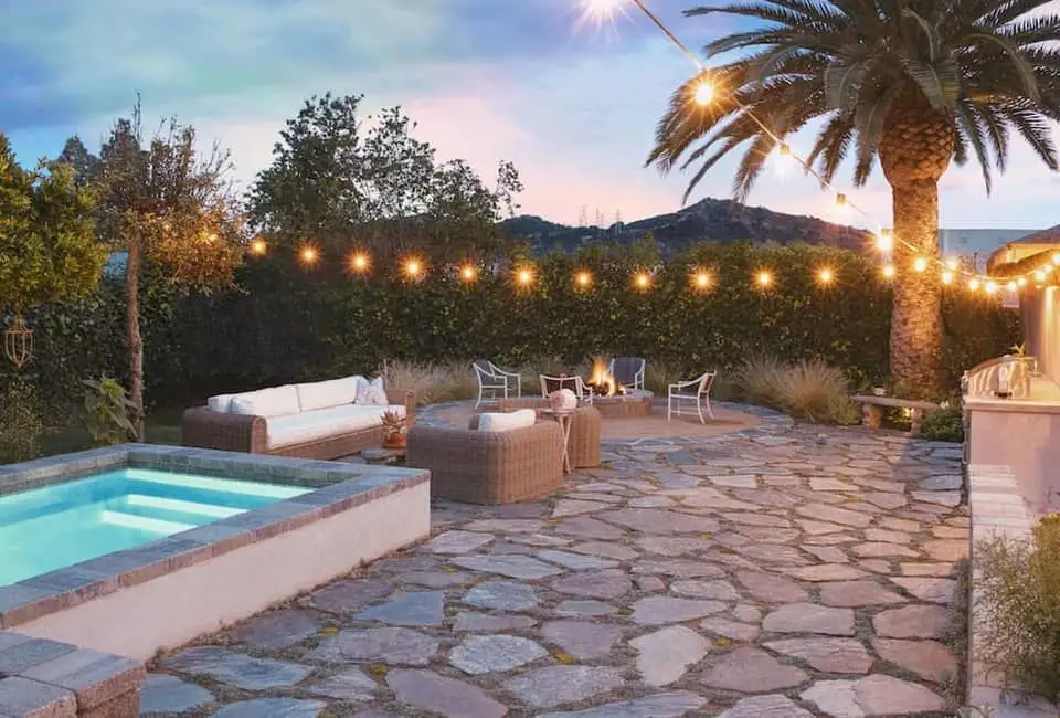 patio stone installed